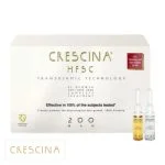 Boîte beige Crescina HFSC 200 Man et deux ampoules, ambrée et transparente