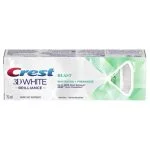 Étui vert et blanc Crest 3D White Brilliance Blast, tube visible, 75 ml