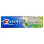 Étui bleu Crest Complete Herbal Fresh, feuilles de menthe et citron vert