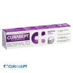 Étui violet dentifrice Curasept Biosmalto dents sensibles tube 75 ml