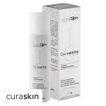 Flacon airless et étui blanc crème dépigmentante Curaskin Curawhite Intense