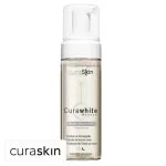 Flacon pompe moussant transparent Curaskin Curawhite mousse nettoyante 150 ml