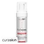Flacon pompe blanc mousse hygiène intime Curaskin Curintime musc blanc