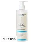 Flacon pompe transparent Curaskin HydraCure Gel nettoyant surgras visage et corps