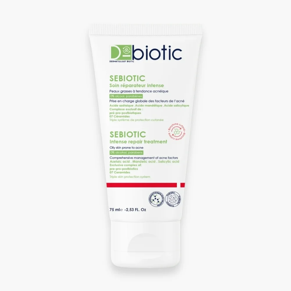 d-biotic-sebiotic-soin-reparateur-intense-75ml.jpg Tube blanc D-Biotic Sebiotic soin réparateur intense 75 ml
