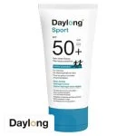 Tube blanc Daylong Sport SPF 50+ bouchon bleu, mention Active protection