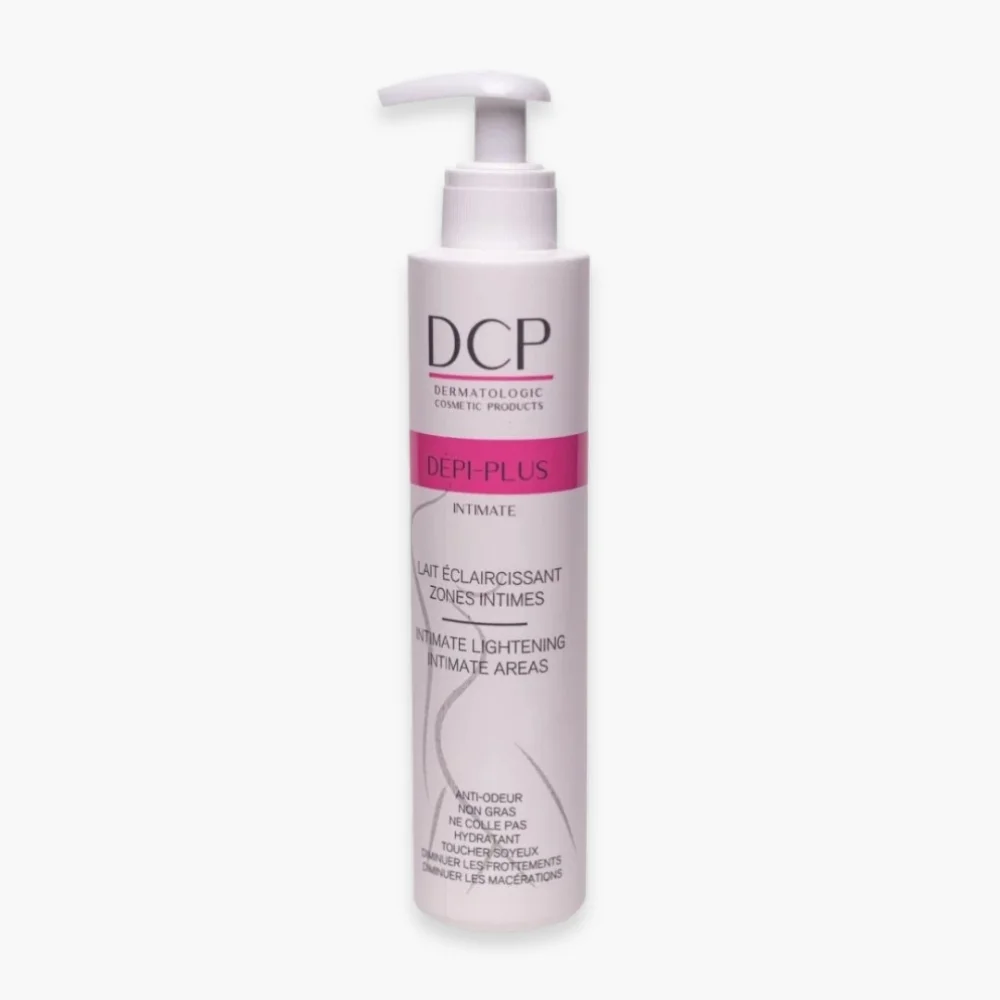 dcp-depi-plus-intimate-lait-eclaircissant-zones-intime-200ml.jpg Flacon pompe rose DCP Dépi-Plus Intimate lait éclaircissant 200 ml