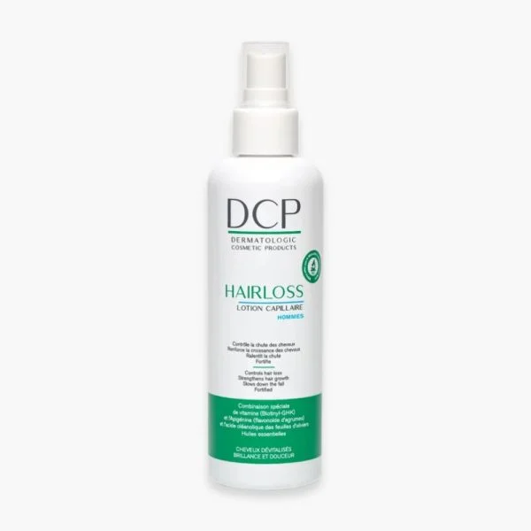Flacon spray blanc DCP Hairloss lotion capillaire hommes 200 ml
