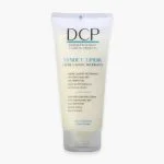Tube nacré DCP Syndet Lipidik crème lavante relipidante, texte bleu