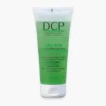 Tube vert DCP Trio-Acné gel nettoyant moussant, bouchon blanc à plat