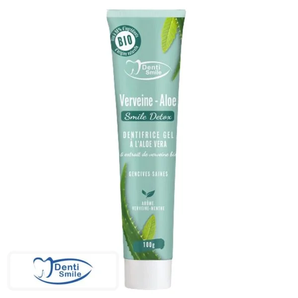 Denti Smile Detox Dentifrice Gel Verveine-aloe Vera Goût Verveine Et Menthe 100g