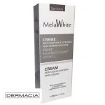 Étui blanc et brun Dermacia MelaWhite crème dépigmentante visage 50 ml