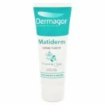 Tube blanc et vert d'eau Dermagor Matiderm crème pureté extrait de jojoba