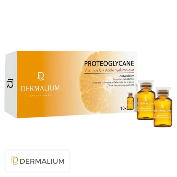 Dermalium Proteoglycane Vitamine C + Acide Hyaluronique Ampoules 10u