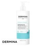 Flacon pompe blanc turquoise Dermina Atolina Intense baume relipidant 400 ml
