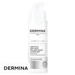 Flacon pompe blanc Dermina Sensi-Blanc contour des yeux éclaircissant