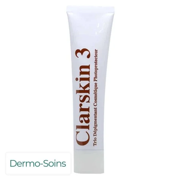 Dermo-Soins Clarskin 3 Trio Dépigmentant Cosmétique PHOTOPROTECTEUR 30g