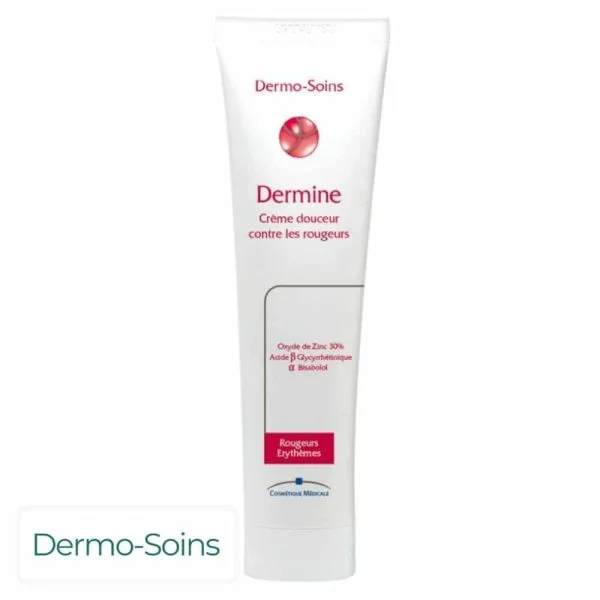 Grand tube blanc Dermine crème douceur contre les rougeurs 80 g