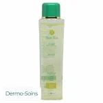 Flacon transparent Skin Tea huile corps 200 ml, bouchon vert