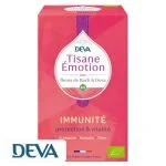 Boîte rouge corail Deva Tisane Émotion Immunité bio, 20 sachets