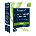 Boîte verte Diétaroma Action Transit Express fibres tamarin pruneau dix sachets