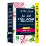 Boîte blanche et rose Diétaroma Cap Ligne Brûle-graisse ampoules bio minceur