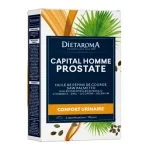 Boîte blanche et orange Diétaroma Capital Homme Prostate pépins courge palmier