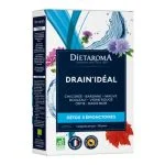 Boîte bleue Diétaroma Drain'Idéal détox cinq émonctoires ampoules bio plantes