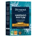 Boîte turquoise Diétaroma Harpagophytum articulations tendons ampoules bio haute concentration