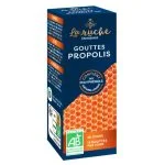 Étui bleu La Ruche Diétaroma gouttes propolis bio flacon compte-gouttes