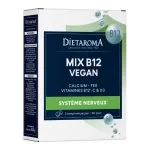 Boîte blanche et verte Diétaroma Mix B12 Vegan 60 comprimés