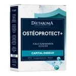 Boîte blanche et bleue Diétaroma Ostéoprotect+ calcium marin vitamines K2 D3