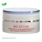 Pot givré Dominance Bio Activa, crème anti-âge raffermissante, couvercle transparent
