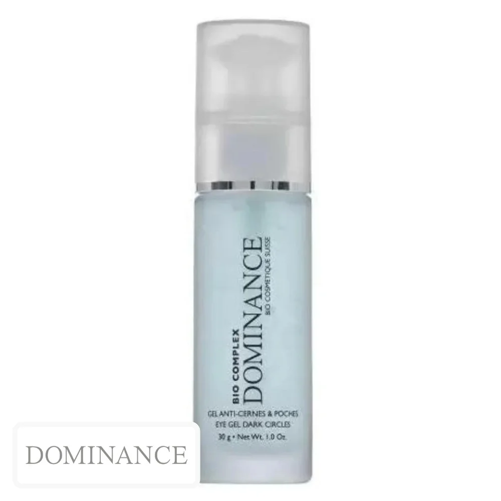 dominance-bio-complex-gel-anti-cernes-et-poches-yeux-30ml.jpg Flacon pompe bleu givré Dominance Bio Complex, gel contour des yeux