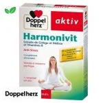 Boîte Doppelherz aktiv Harmonivit anti-stress, femme assise en méditation