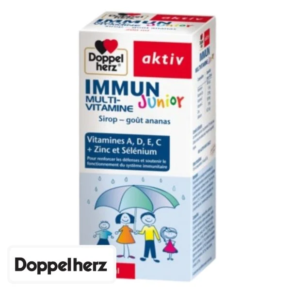 Doppel Herz Aktiv Immun Multi-vitamine Junior Sirop Goût Ananas 200ml