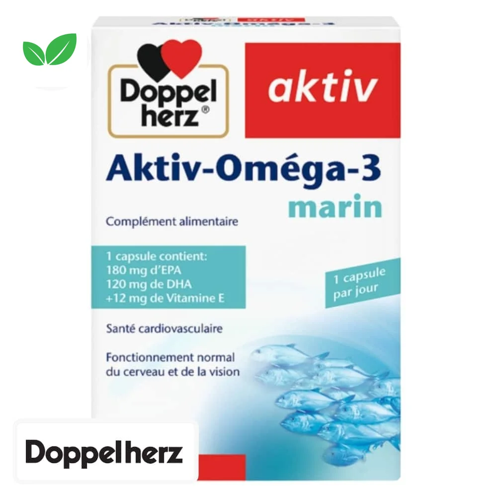 doppel-herz-aktiv-omega-3-marin-sante-cardiovasculaire-cerveau-et-vision-60-capsules.jpg Boîte bleue et blanche Doppelherz Aktiv-Oméga-3 marin, banc de poissons