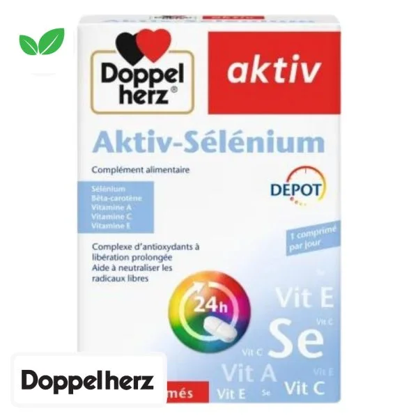 Doppelherz Aktiv Sélénium Depot Complexe d’Antioxydants 30 Comprimés
