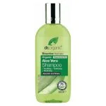 Flacon vert Dr Organic shampoing aloe vera bio, 265 ml