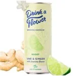Canette vert pâle Drink a Flower Boost, gingembre et citron vert