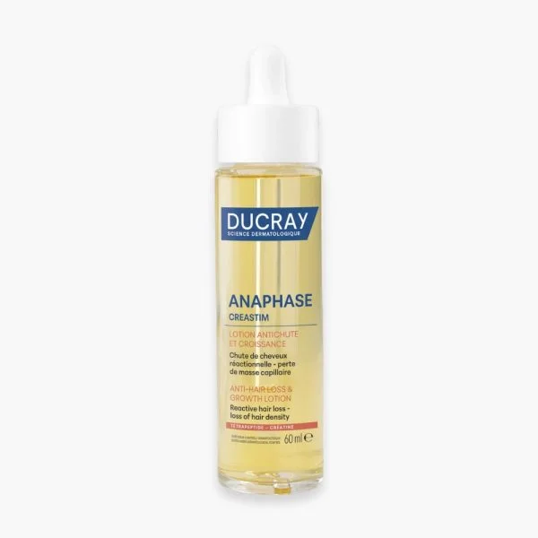 Flacon compte-gouttes jaune Ducray Anaphase Creastim lotion 60 ml