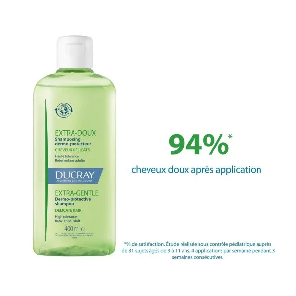 Ducray Extra-Doux Shampoing Dermo-Protecteur 400ml – photo 2