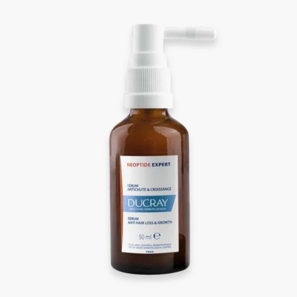 Flacon verre ambré spray Ducray Neoptide Expert sérum antichute 50 ml