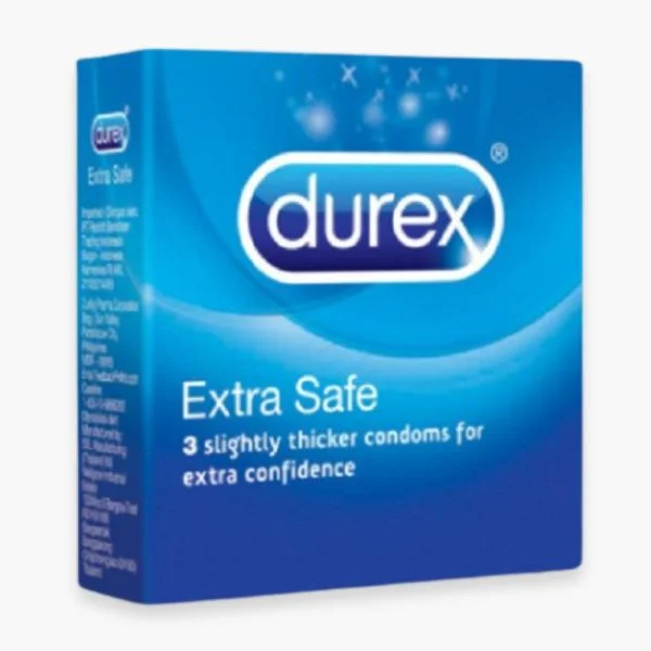 Durex Préservatifs Extra Safe (Légèrement plus Épais)- 3u