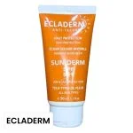 Tube orange Ecladerm Sunderm écran solaire invisible anti-taches SPF 50+