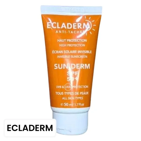 Ecladerm Anti-Taches Sunderm Écran Solaire Invisible SPF50+ 50ml