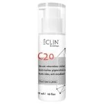 Flacon pompe blanc du sérum rénovateur éclat Éclin C20 30 ml
