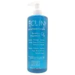 Flacon pompe bleu translucide du gel nettoyant surgras Éclin 400 ml