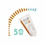 Tube blanc et orange du lait solaire Éclin Sun Secure SPF50+ 150 ml