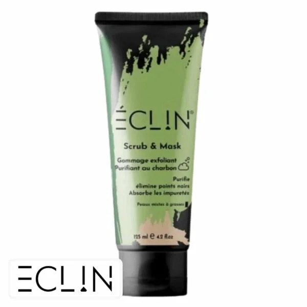 Éclin Scrub Et Mask Gommage Exfoliant Purifiant Au Charbon 125ml